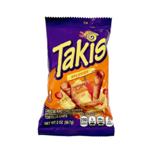 DATED - Feb 24 Takis Xplosion - Cheese & Chilli Pepper Flavoured Rolled Tortilla Chip 20ct