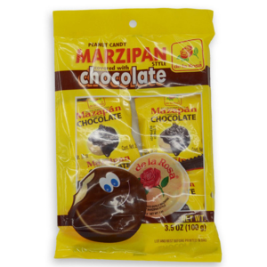 De La Rosa Mazapan CHOCOLATE Covered Candy 4pc