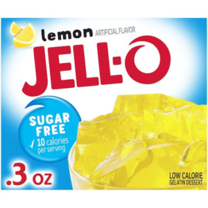 Jell-O Gelatin Mix SUGAR FREE LEMON Mix .3oz (8.5g)