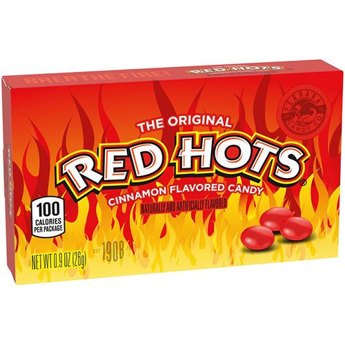 Red Hots - The Original Chewy Cinnamon Candy, Theatre Box .141g