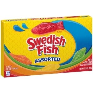 Swedish Fish Assorted Theatre Box Dated April 23