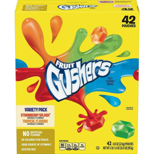 Dated June/ July 2023 Fruit Gushers Variety Pack 42ct