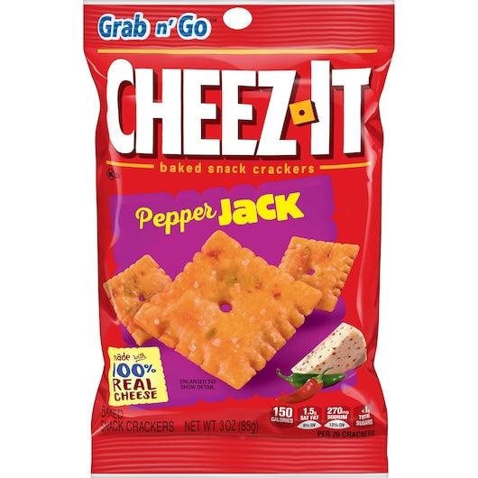 Cheez It Crackers Pepper Jack 85g bag 6ct