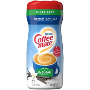 Coffee Mate Sugar Free FRENCH VANILLA POWDER Creamer 10.2oz  (289.1g)