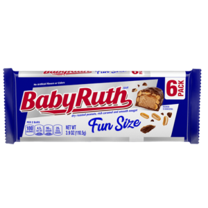 Dated - May 2023 Baby Ruth Funsize Bars 6 Pack x 24