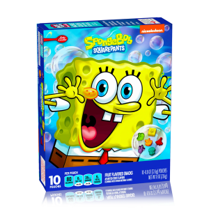 SpongeBob Fruit Flavoured Snacks 10 Pack - Dated Feb 24