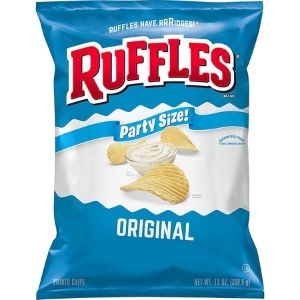Ruffles Original Potato Chips Party Size Bag 15.625oz  (442g)
