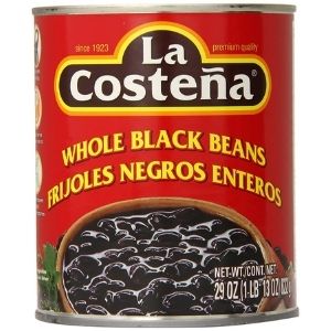 La Costena Whole Black Beans (822g)