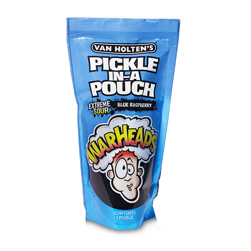 Van Holten’s x Warheads® Extreme Sour BLUE RASPBERRY Pickle-In-A-Pouch ...