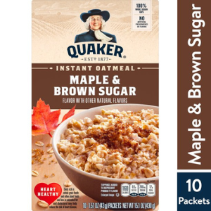 Quaker Instant Oatmeal, Maple & Brown Sugar 10pk