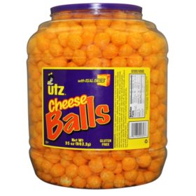 Utz Cheese Balls barrel