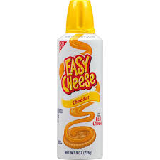 Easy Cheese Cheddar Cheese - Cheese in a can
