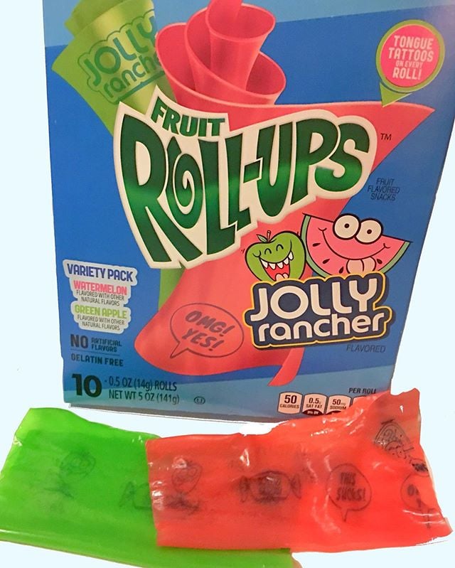 Fruit Roll Ups - Jolly Rancher Flavoured SINGLE