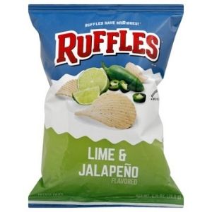Ruffles Lime & Jalapeno Potato Chips (226g)