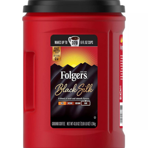 Folgers Black Silk Ground Coffee 43.8oz (1.24kg)