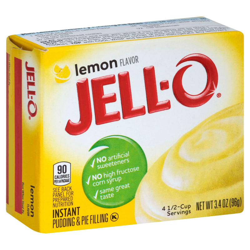 Jell-O Instant Lemon Pudding Mix & Pie Filling 96g (3.4oz)