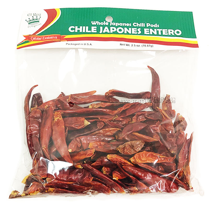 De Silva Whole Japones Chili Pods (70g)