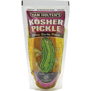 Van Holten's Jumbo Zesty Garlic (KOSHER) Pickle in a Pouch