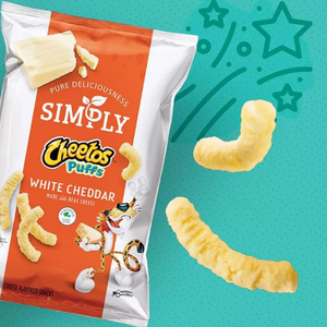 American Simply Cheetos Puffs White Cheddar 24.8g