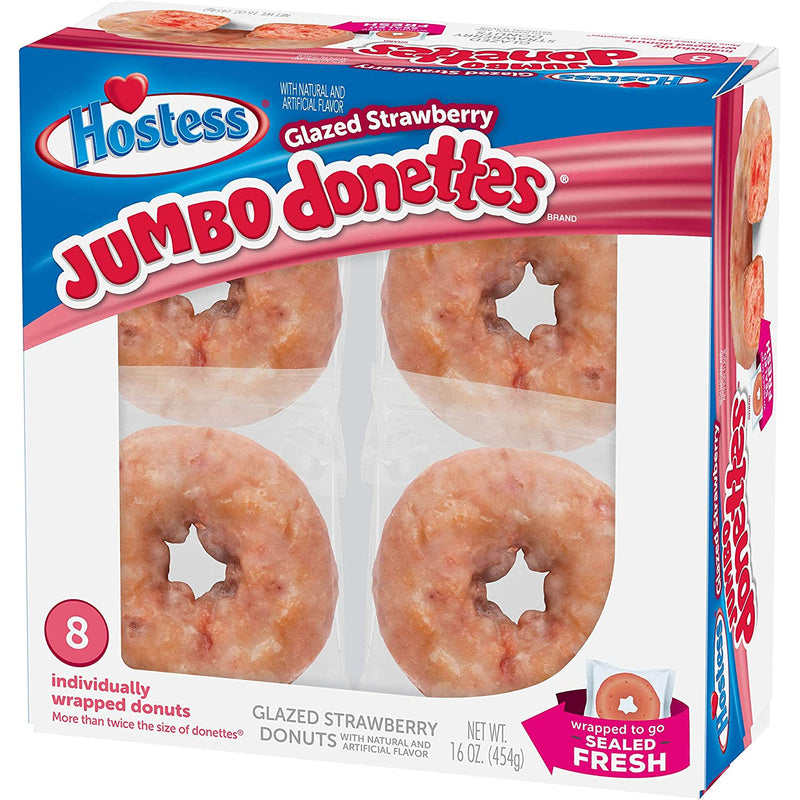 Hostess Glazed Strawberry Donette