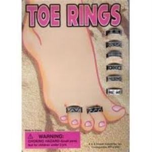 1 inch Toy Capsules-Toe Rings x 250 count