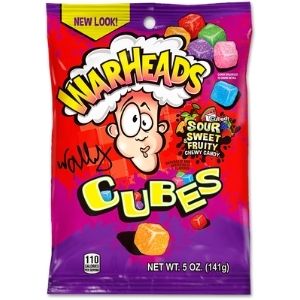 WarHeads Sour Chewy Cubes Peg Bag