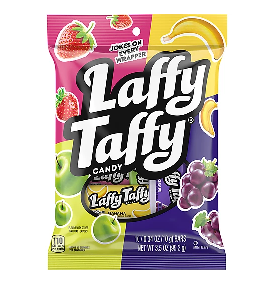 Dated - Laffy Taffy Assorted Peg Bag 12ct