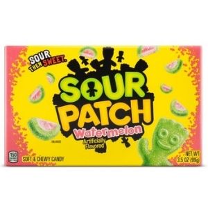 Sour Patch Kids Watermelon Theatre Box Dated March 24