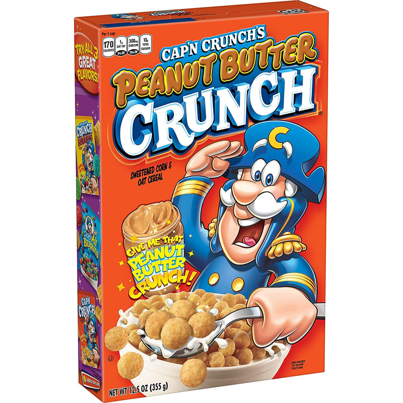 Cap'N Crunch Peanut Butter Crunch Breakfast Cereal 484g