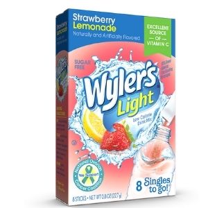 Wylers Light Singles To Go Strawberry Lemonade (Sugar Free)