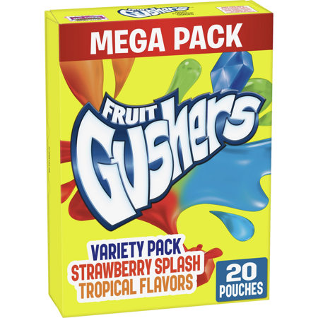Gushers, Strawberry Splash & Tropical Flavours, 20count