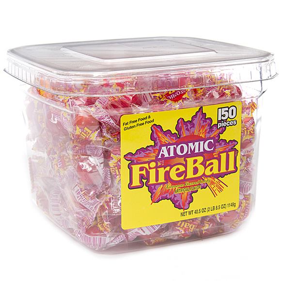 Atomic Fireball Tub 150ct