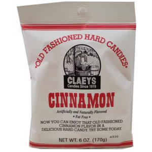 Claeys Old Fashion Hard Cinnamon Candy  Peg