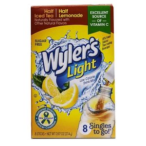 Wyler's Light Singles To Go Half Tea Half Lemonade (Sugar Free)