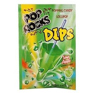 Pop Rocks Dips Sour Apple 1ct