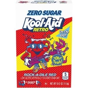 Kool Aid Retro Rock A Dile Singles To Go Zero Sugar