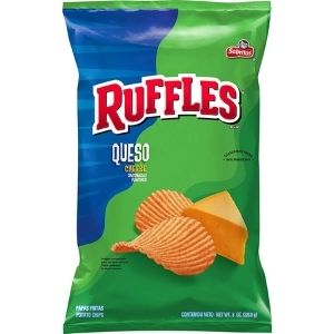 Ruffles Queso (Cheese) Flavoured Potato Chips 15.125oz (428g) Party Size