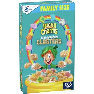 Lucky Charms Marshmallow Clusters Cereal (498g)