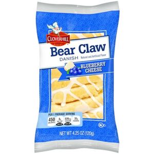 Cloverhill Blueberry Cheese Bear Claw (Danish)