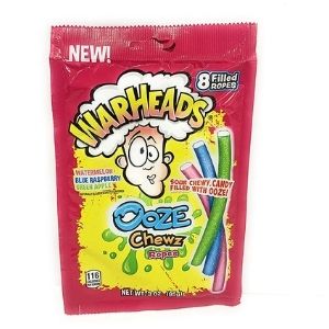 WarHeads Sour Ooze Chewz Ropes Candy Peg Bag 85g