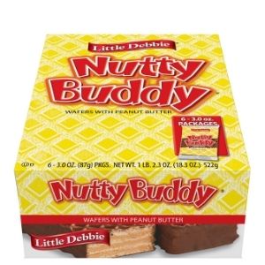 Little Debbie Nutty Buddy Bars 6ct