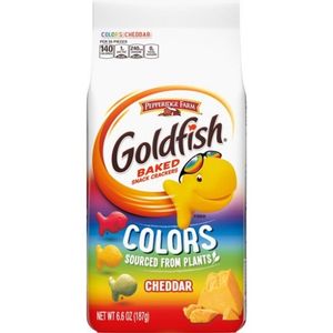 Pepperidge Farm Goldfish Colours Cheddar Crackers 187g bag