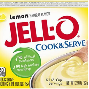Jell-O Instant  Lemon Pudding & Pie Filling 2.9oz (82g)