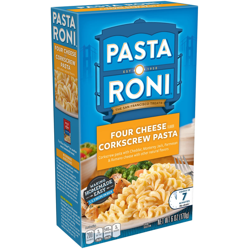 Pasta Roni Four Cheese Corkscrew 6oz