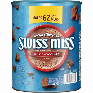 Swiss Miss Milk Chocolate Hot Cocoa Mix Cannister 2.17kg